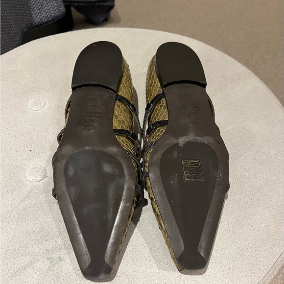 Brunello Cucinelli Flats with Shiny Monili Detail - Size 39 NWOT - Picture 4 of 9